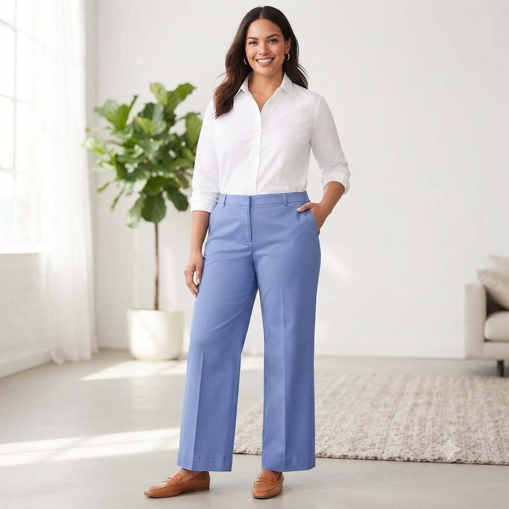 Talbots Woman The Perfect Chino Straight Leg Pants Size 18W